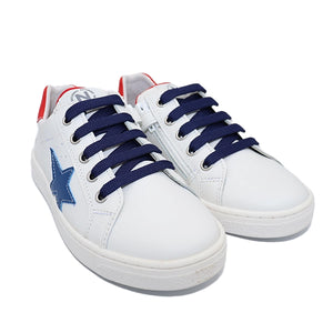 PINN ZIP WHITE RED AND BLUE