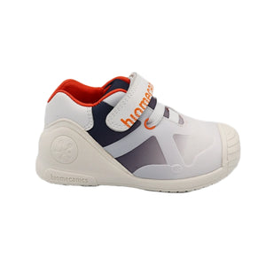 WHITE AND OCEAN FIRST WALKER SNEAKERS