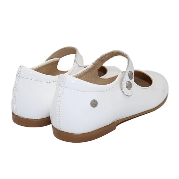 OVINDOLI PATENT WHITE HONEY SOLE