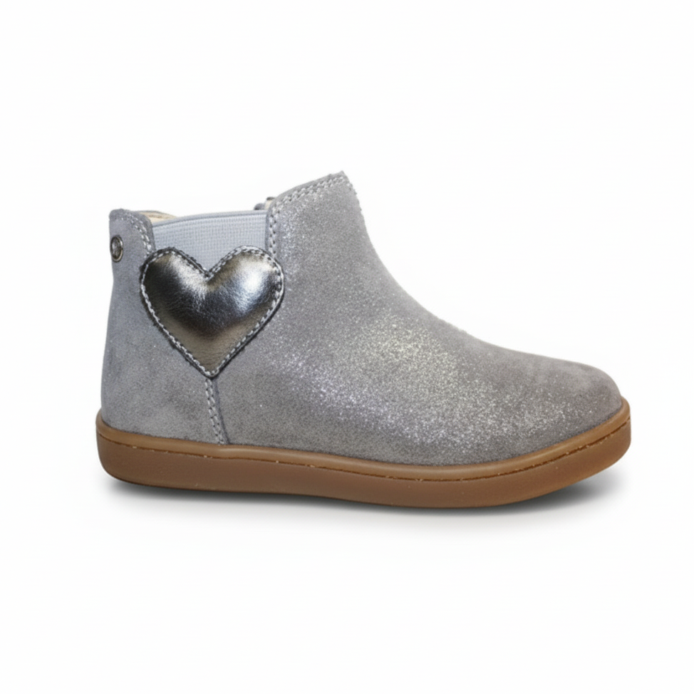 GLARNY HIGH SUEDE GLITTER PLATINUM