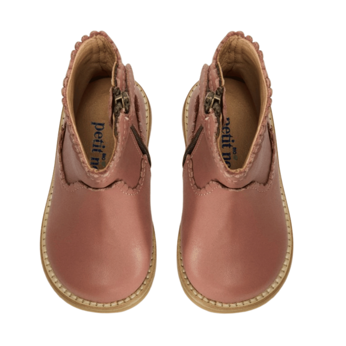 EMMA SCALLOP BOOTS COGNAC