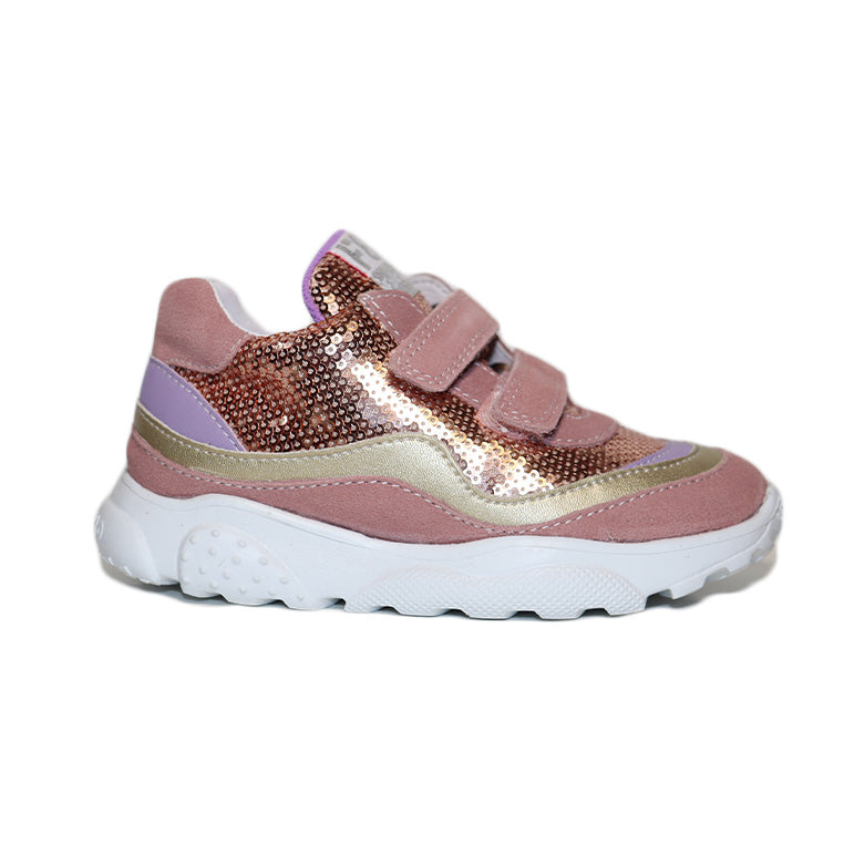 Amantea Patent Paillettes Rose Sneakers