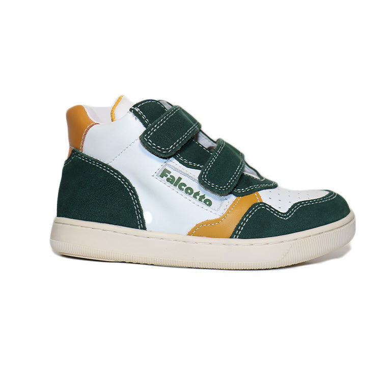 KLIP SUEDE/CALF WHITE AND GREEN