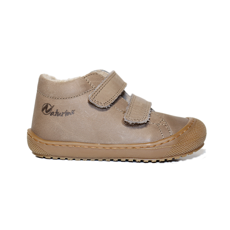 RACOON WAXED CALF TAUPE WITH WOOL