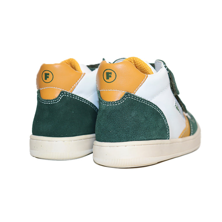 KLIP SUEDE/CALF WHITE AND GREEN