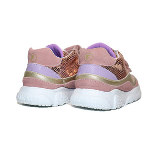 Amantea Patent Paillettes Rose Sneakers