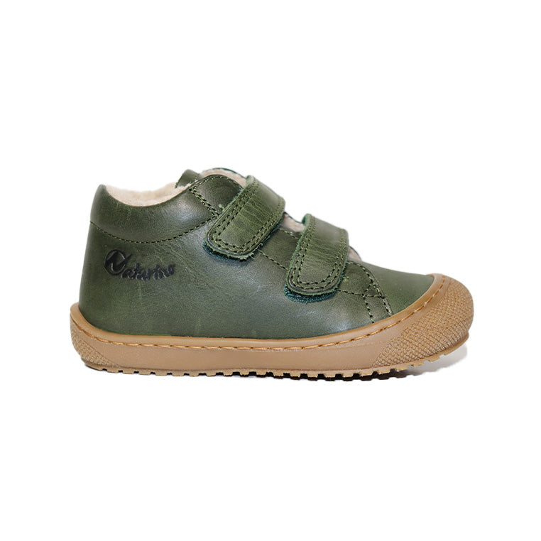 RACOON WAXED CALF HUNTER GREEN WITH WOOL