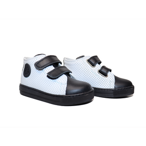 MICHAEL CALF PERF BLACK-WHITE