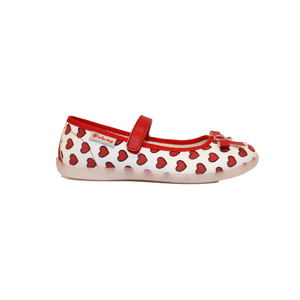 CLARIES CANVAS CUTE HEARTS WHITE