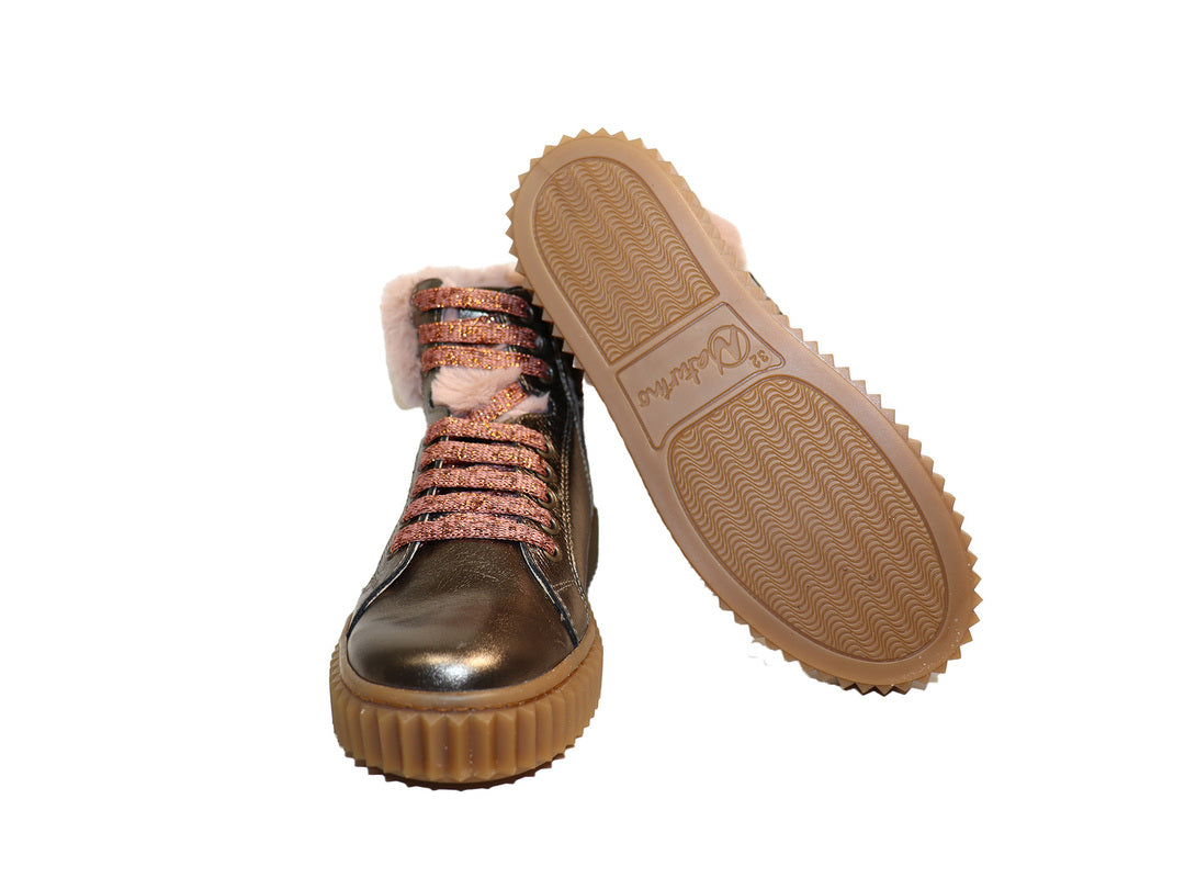 KYLIE ZIP METALLIC FUR PELTRO/ROSE