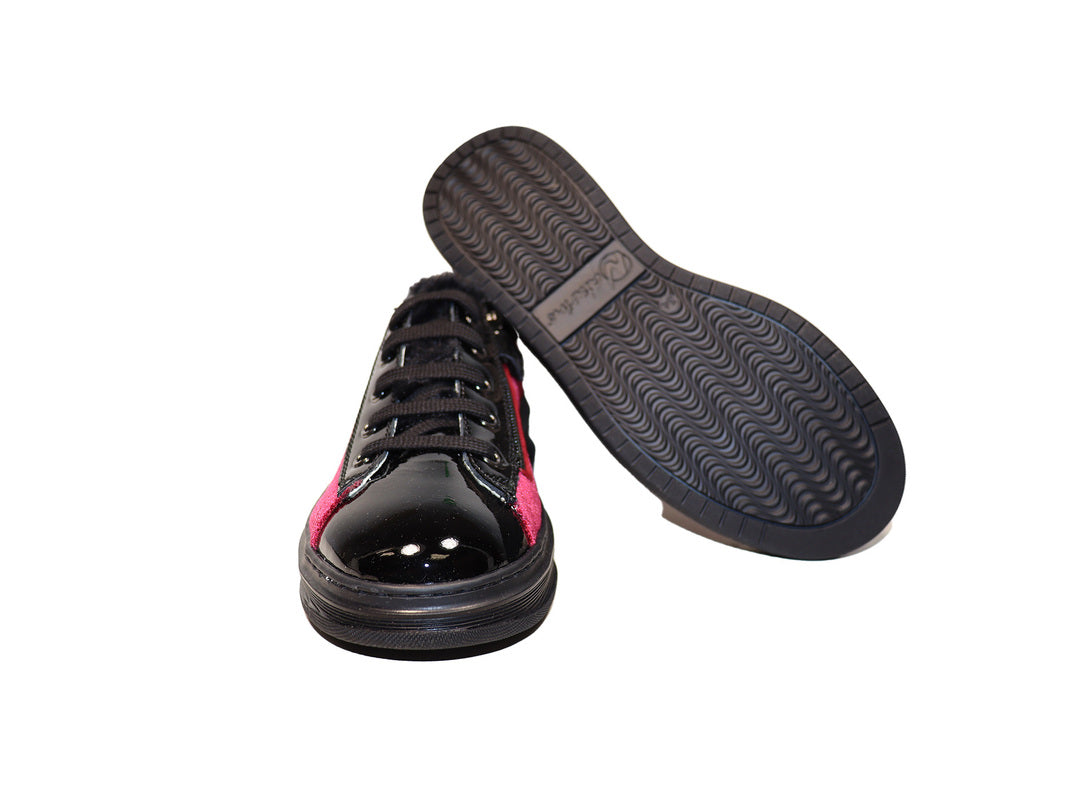 TINIE ZIP PATENT VELVET