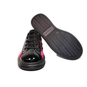 TINIE ZIP PATENT VELVET