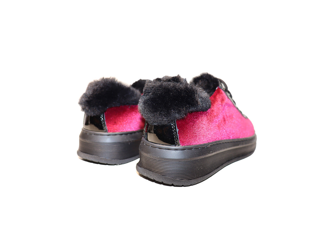 TINIE ZIP PATENT VELVET