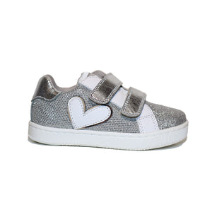 PENTELOPE VI GLITTER METALLIC SILVER AND WHITE