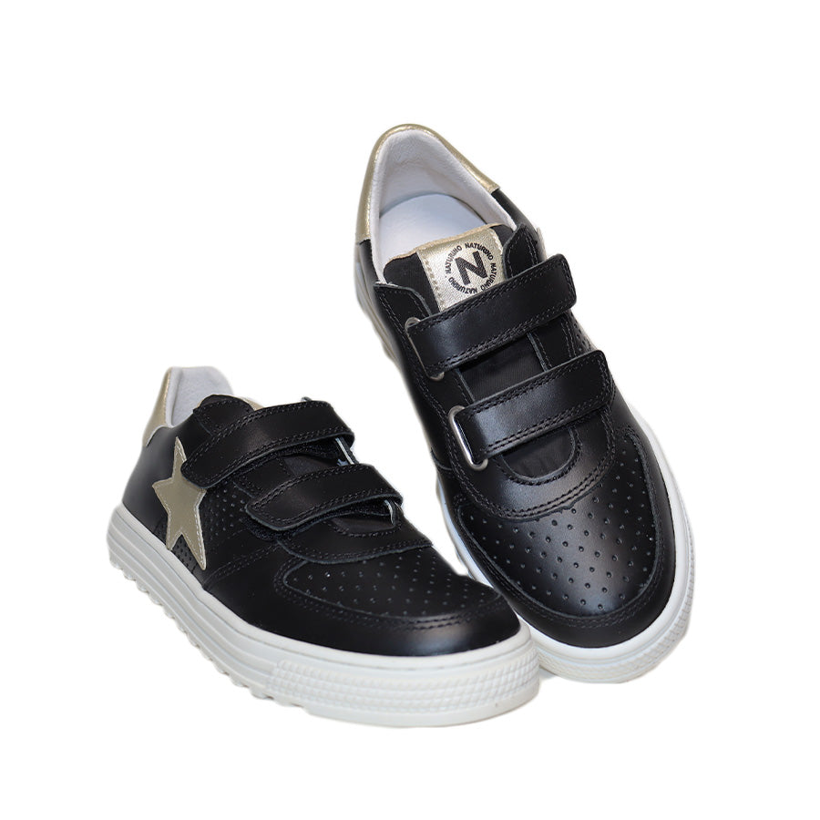 HESS CALF METALLIC BLACK VELCRO