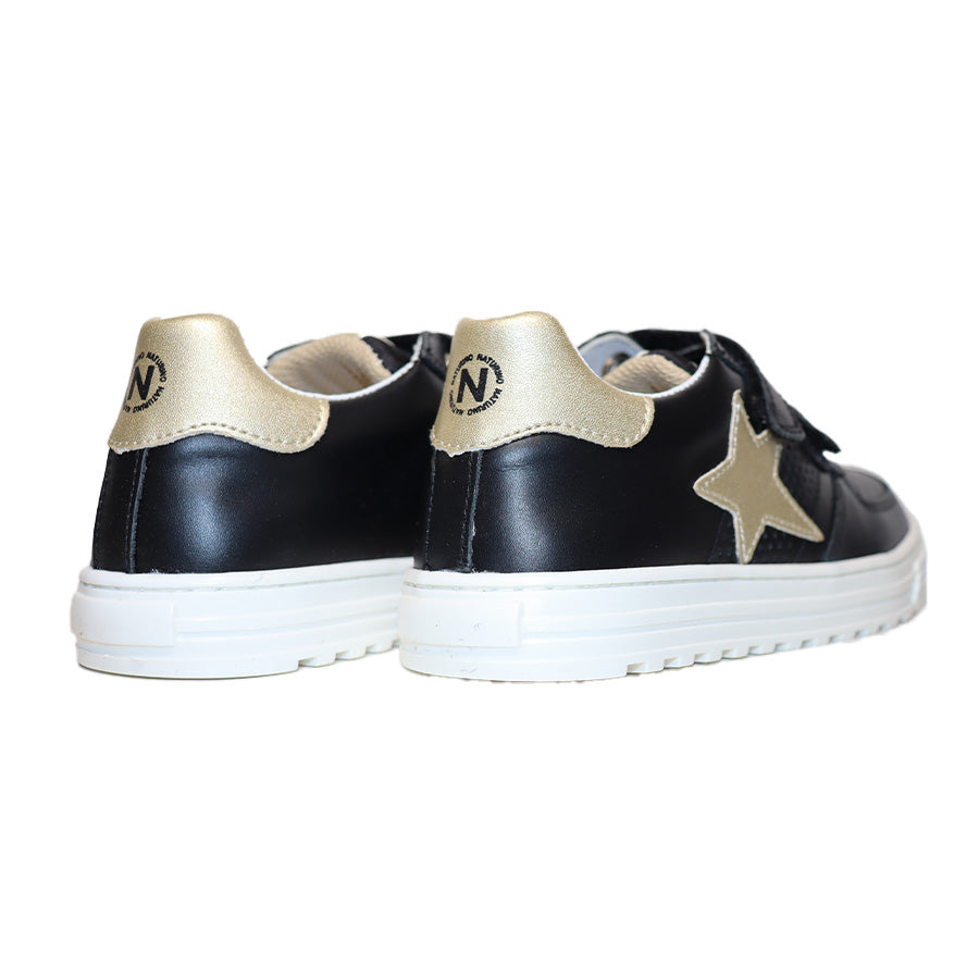 HESS CALF METALLIC BLACK VELCRO